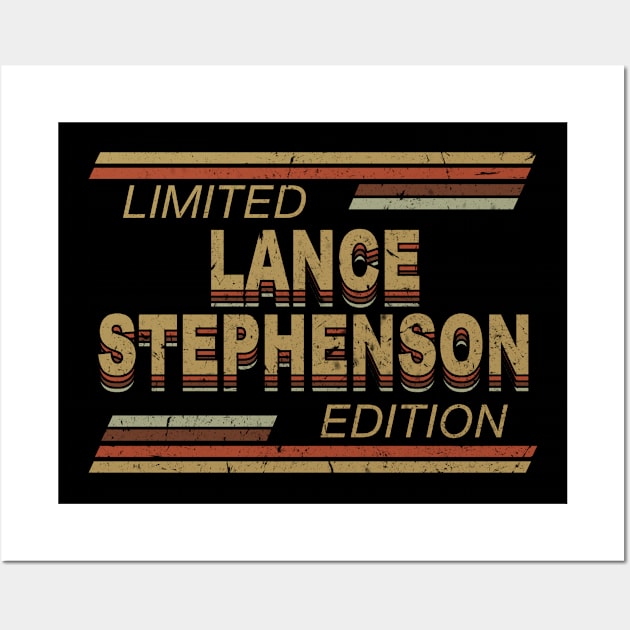 Limited Edition Lance Name Sports Birthday Gifts Wall Art by Cierra Bauch